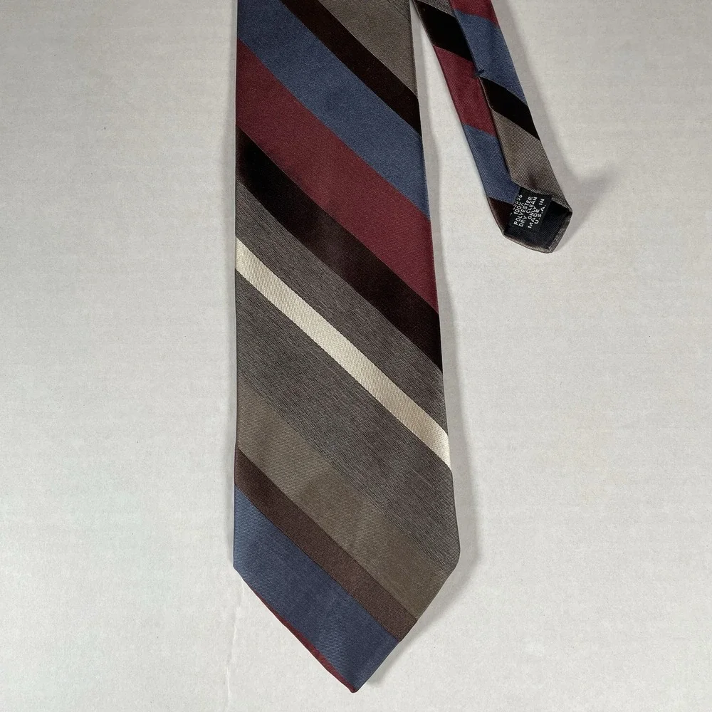 Men's American Edition Collection Striped Tie Made in USA Classic‎ Multicolor